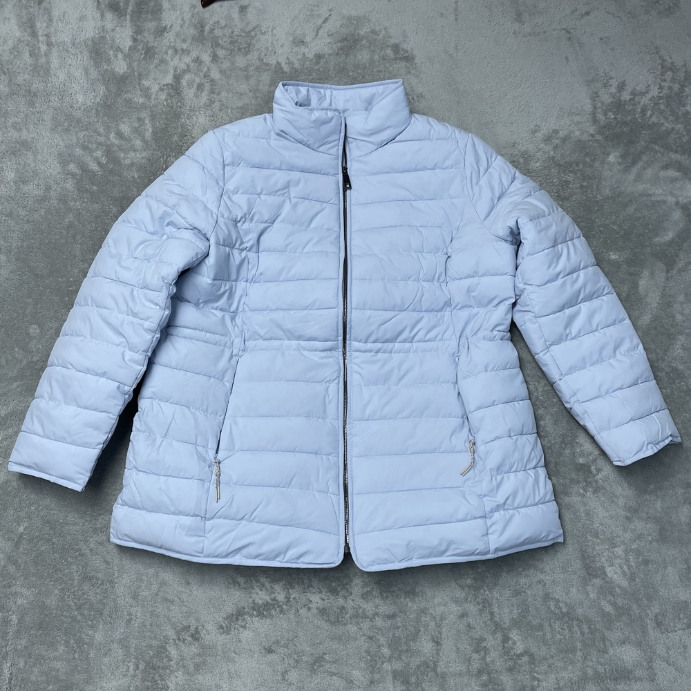 Nautica Women's XL Puffer Jacket Blue Polyester H1019